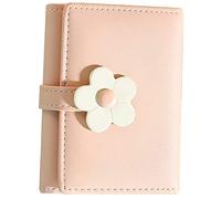 Beaupretty Portefeuille Fille Floral Porte- Décoratif PU Portefeuille Compact 3 Pans Paquet de Rangement Pratique pour Adolescents Voyage et Bureau