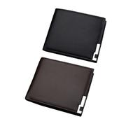 Beaupretty Portefeuille Homme Cuir Porte-Billets avec Étui Rigide Bourse Cuir Simple et Élégant avec Compartiments pour Cartes et Espèces