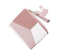Beaupretty Portefeuille pour Femme à Fermeture Éclair PU Multifonctionnel Pompon Compact Et Portable Usage Quotidien
