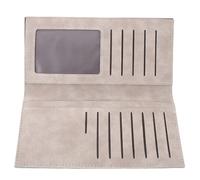 Beaupretty Portefeuille Vertical Fin pour Homme, Long, PU, Multi-Cartes | Usage Quotidien et Affaires, Style Classique Masculin Rétro, Deux Compartiments Latéraux Longs, Format Compact
