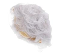 Beaupretty Postiche Courte Grise Argentée Pour Femmes Âgées, Postiche Bouclée Synthétique, Taille Moyenne, Style Européen Naturel, Usage Quotidien Et Fête, Fibres Résistantes à La Chaleur