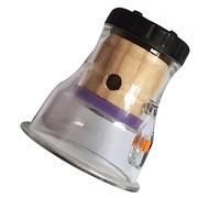 Beaupretty Pot de moxibustion en coupe massage réservoir de moxibustion portable réservoir de chaleur moxa support de cône de moxa outil de gravure de moxa Plastique