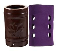 Beaupretty pot de moxibustion massage tasse de moxibustion dispositif de moxibustion corporelle porte-brûleur moxa outil de gravure de moxa pots de moxibustion céramique Brun