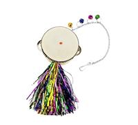 Beaupretty Poules Acier Inoxydable Double Face Miroir Tambour pour Coqs et Poules Activité Physique et Divertissement pour Volailles