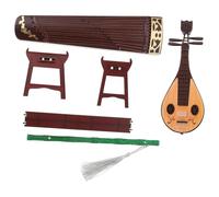 Beaupretty Poupées Anciennes 3 Instruments de Musique Miniatures en Plastique, Décor Traditionnel Chinois, Ensemble pour Maison de Poupée, Accessoire Décoratif Délicat et Miniature
