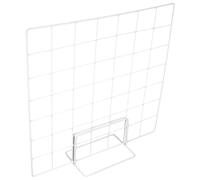 Beaupretty Présentoir à Photos en Métal Blanc Multifonctionnel Grille Murale, Design Moderne et Assemblage Facile pour Décoration Maison et Expositions Artisanales