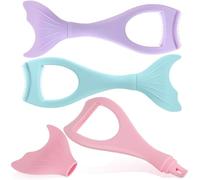 Beaupretty Protection de Mascara en Silicone Forme Sirène 3pcs, Applicateur pour Cils Guide pour Maquillage Précis et Prévention des Chutes