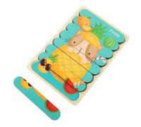 Beaupretty Puzzle Bois Éducatif pour Garçon Fille Apprentissage avec Fruits et Légumes Puzzle Encastrable Sûr sans Bavures pour Garçons et Filles