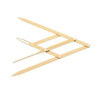 Beaupretty Règle à Sourcils en Acier Inoxydable 1 Pièce Mesure Précise Positionnement à Trois Points Outil de Beauté Règle de Dessin Solide Utilisation Professionnelle