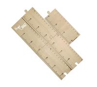 Beaupretty Règle de Croissance Adhésive en Bois Synthétique Beige, Facile à Coller et Peu Encombrante, pour Décorer la Chambre de Bébé et Suivre Son Développement