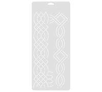 Beaupretty Règle de matelassage Gabarit de couture Modèle de patchwork en PP blanc pour quilting DIY, designs professionnels, création de quilts free-motion