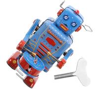 Beaupretty Robot Jouet Mécanique Vintage en Étain 1 Pièce Créatif pour Adultes Jouet à Remonter Décoration Bureau de Collection