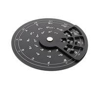 Beaupretty Roue de Musique Cercle Harmonique pour Guitare Alliage Aluminium Outil Portable Harmonie et Progression Accords Aide Pratique pour Débutants et Compositeurs