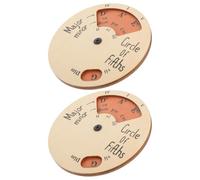 Beaupretty Roue des en Bois Lot de 2 Outil de Mélodie Robuste pour Théorie Musicale Accessoire Multifonctionnel pour Musiciens Décoration Bureau Pratique pour Apprentissage et