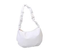 Beaupretty Sac Vintage PU Blanc pour Femme Sac à Bandoulière Élégant Moyenne avec pour Shopping et Voyage