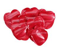Beaupretty Sachets D’Emballage en PVC de Cœur 100 Pcs, Pochettes à Bijoux Transparentes Auto-adhésives, Petits Paquet Présents Rouges Refermables pour Échantillons, Bijoux, Saint-Valentin,