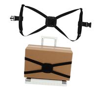 Beaupretty Sangle de Bagage Valise Patte élastique Bretelles Fixation Ajustable Sangle de Sangles de Voyage pour Bagages Ceintures de Voyage pour Bagages Polyester Black