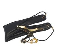 Beaupretty Sangle de Cou Cuir Microfibre pour Saxophone avec Crochet Métallique Harnais Confortable pour Saxophone Ténor Soprano et Alto Répartition Du Poids pour Confort Optimal