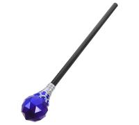 Beaupretty Sceptre Royal pour Garçon et Filles Bleu Doré 1 Pièce, Accessoire de Cosplay pour Fêtes et Halloween, Bâton Décoratif Léger en Plastique, Baguette de Magicien pour Jeu