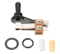 Beaupretty Sélecteur à Bascule 3 Positions pour Guitare Électrique Levier en L Noir, Bouton en Plastique, Accessoire de Remplacement pour Studio et Scène, Interrupteur de Micro Précis et