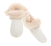 Beaupretty Semelles Intérieures Amovibles en Peluche Épaisse Blanche pour Chaussures Homme Hiver Taille 42/43 Doublure Chaude Perforée et Remplaçable Inserts Doux et Isolants pour