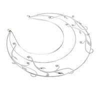 Beaupretty Serrage-tête Couronne à Trois Couches en Métal Argenté, Forme Branche D'arbre Vintage, Accessoires de Coiffure Solide pour Costume Déesse Halloween et Mariage