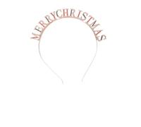 Beaupretty Serrage-Tête Créatif en Alliage Lettres en Diamant Bandeau Coiffure Couronne Festive Joyeux Noël Accessoire de Fête Décoratif Élégant Taille pour Noël et Anniversaires