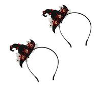Beaupretty Serrage-tête De Sorcier Créatif 2 Pièces Taille Unique Chapeau De Sorcier Halloween Accessoire De Fête Pour Adultes Et Garçon Et Filles