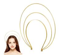 Beaupretty Serre-tête, auréole dorée pour femme, accessoire de déesse d'ange pour Halloween, cosplay