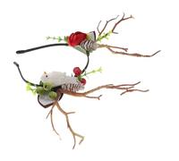 Beaupretty Serre-tête de Cerf pour Noël Bandeau Amusant de Cerf Coiffe de Cosplay Joli Accessoire de Cheveux