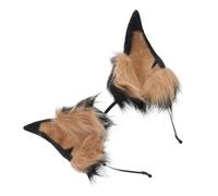 Beaupretty Serre-tête Oreilles de Chien Fausse Fourrure Bandeau pour Déguisement Cosplay Oreilles de Doberman Ajustable Confortable