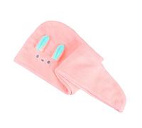 Beaupretty serviette cheveux secs bonnets de serviette eponge chapeau de bain dessin animé bonnet absorbant les cheveux débarbouillettes sèche-cheveux chapeau de séchage des cheveux
