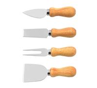 Beaupretty Set de 4 Ustensiles en Acier Inoxydable pour Fromage Couteau et Fourchettes, Outil Multifonction Cuisson du Fromage en Restaurant