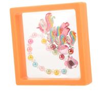 Beaupretty Set de Bijoux Licorne pour Petite Fille Bracelet et Boucles Oreilles sans Perçage Coffret Coloré avec Pinces à Cheveux Accessoire Mode Garçon Fille Fun et Mignon