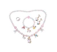 Beaupretty Set De Bijoux Pour Fille Collier Et Bracelet Garçon Fille Motif Princesse Des Neiges Élégant Et Flexible Pour Fêtes Anniversaires Et Déguisements