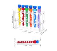 Beaupretty Set de Tubes à Essai Scientifiques avec Support et Outils de Tri Couleur pour Garçon Fille Montessori Apprentissage des Mathématiques et Développement Sensoriel Kit Éducatif