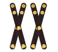 Beaupretty Shoulder Strap Fixing Buckle 4pcs Leather Strap Connector for 0.7 Inch Width Handbag Top Handle Bag Shoulder Belt Shorten Accessory for Various Occasions