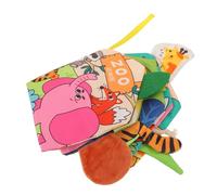 Beaupretty Soft Cloth Books for Babies Months Tear Resistant Crinkle Fabric Play Toy with Sensory Touch and Feel Design Washable Educational Cloth Teether Book for Development