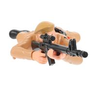 Beaupretty Soldat Éducatif pour Garçon Fille Figurine Électrique à Ramper Favorise Motricité et Coordination Cadeau Anniversaire sans Piles