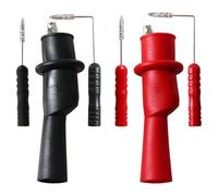 Beaupretty Sonde de Test Multimètre Pince Crocodile, Aiguille Fine en Acier, Kit de Test de Circuit Électrique pour Automobile, Outil de Perçage sans Destruction, Accessoire de Mesure Précis