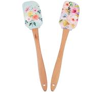 Beaupretty Spatules en Silicone Graffoirs à Gâteau Légers Lot de 2 en Bois de Hêtre, Grattoirs à Gâteau Légers Cuisine et Pâtisserie Boulangerie