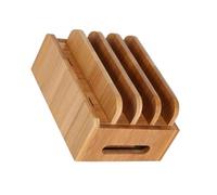 Beaupretty Station de Charge Bois pour Téléphone et Tablette Organiseur USB Multifonction avec Support Multiple pour Bureau Gestionnaire de Câbles Élégant et Solide