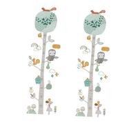 Beaupretty Sticker Mural Toise Garçon Fille Autocollant Hauteur Amovible Décor Chambre Garçon Fille Motif Animaux Forêt Coloré Mesure Pratique Avec Design Cartoon Pour Suivi Croissance