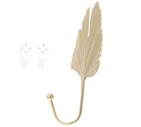 Beaupretty Style Nordique Élégant Décoratif Forme Feuille Mural Doré Facile à Nettoyer, pour Suspendre Clés Cuisine ou Salle de Bain