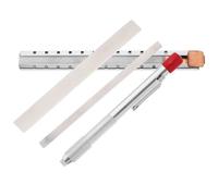 Beaupretty Stylo à Stéatite Porte-crayon Intégré, Craie de Soudage Plate Résistante, Ensemble 2 Pièces pour Marquage Industriel, Outil de Traçage Précis pour Soudure, Compact et Léger,