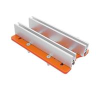 Beaupretty Support à Rainure de Fraisage, Plaque D'insertion pour Table de Défonceuse en Aluminium et Bakélite, Orange, Positionnement Précis Rainurage, pour Menuiserie et Production
