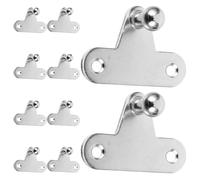 Beaupretty Support d'amortisseur 10pcs en fer, accessoires pour supports pneumatiques polyvalents, montage simple pour meubles et véhicules