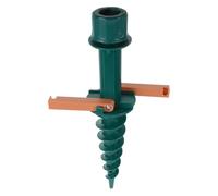 Beaupretty Support d'ancrage pour Parasol de Plage en PE Vert, Pied Portable et Sécurisé pour Parasol et Poteau sur Plages Sableuses et Patios