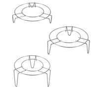 Beaupretty Support de Cuisson la Vapeur en Acier Inoxydable 3 Pièces Coussin Isolant Thermique, Facile à Laver et Adapté pour Finition des Aliments la Maison