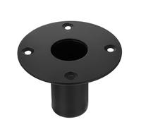 Beaupretty Support de Fixation pour Haut-Parleur 10,7x10,7x8cm - Socle D'enceinte en Fer Fond Plat et Trous de Fixation - Pied D'enceinte Adapté pour Conférence et Spectacle